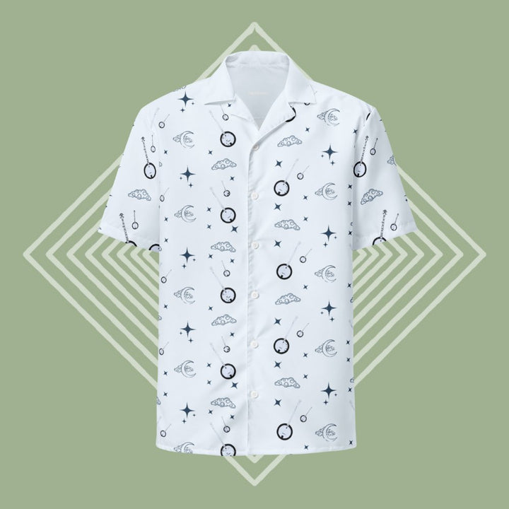 Deering_Nightime_Banjo_Button_Up_Shirt_Green Diamond Background