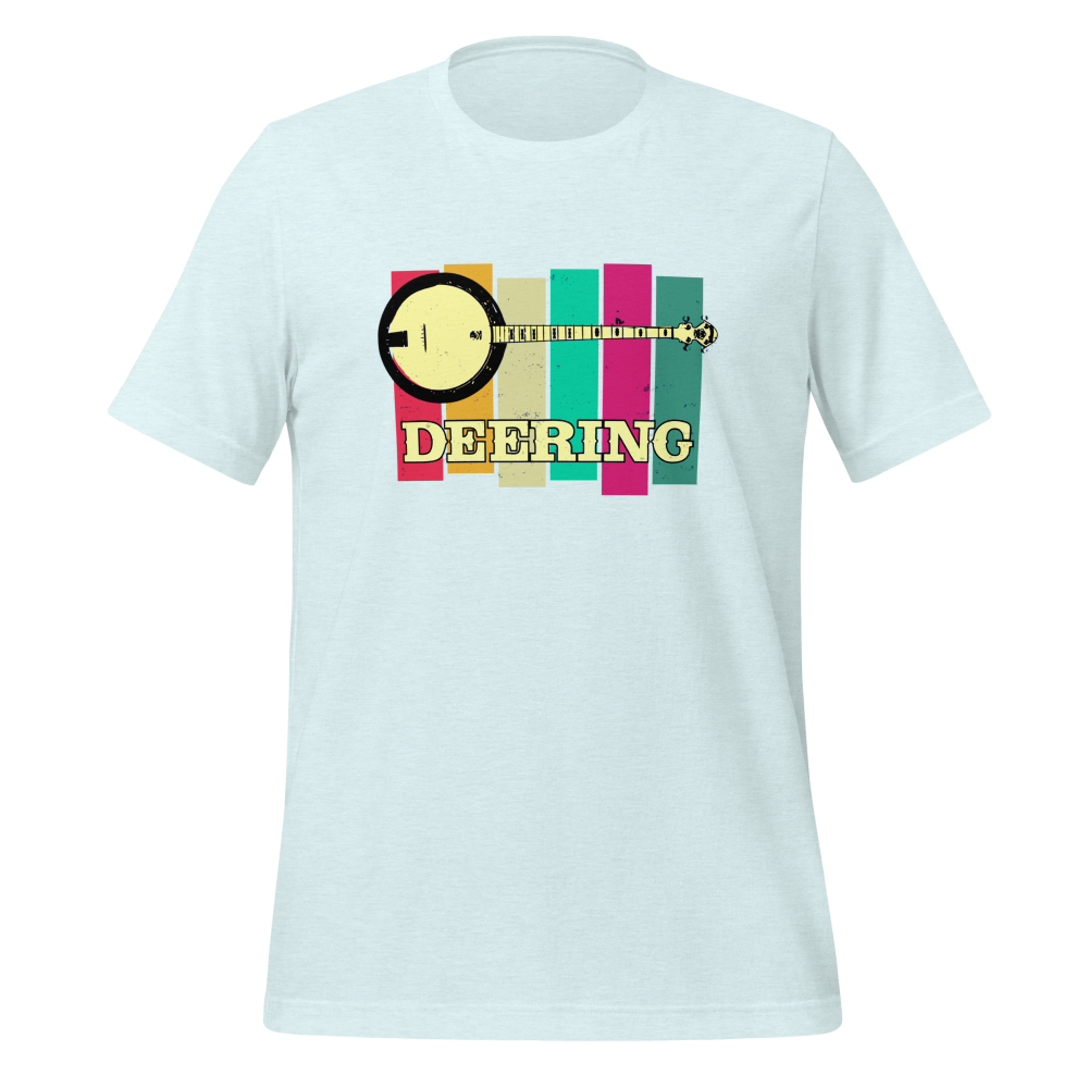 Deering Retro Summer T-Shirt - Heather Ice Blue - Front