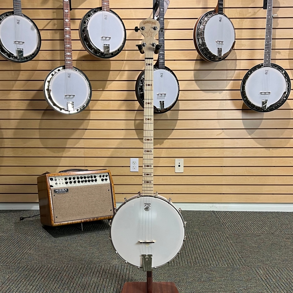 Goodtime Plectrum Banjo Acoustic Electric| Showroom Banjo