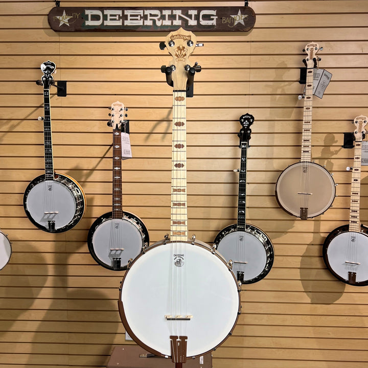 Goodtime 17 fret openback banjo full front shot