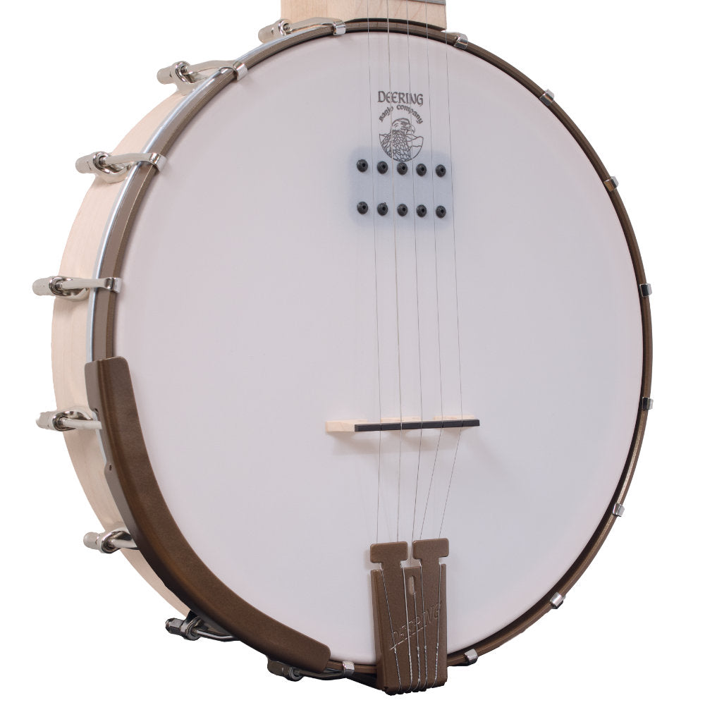 Goodtime Acoustic/Electric 5-String Banjo pot front right side