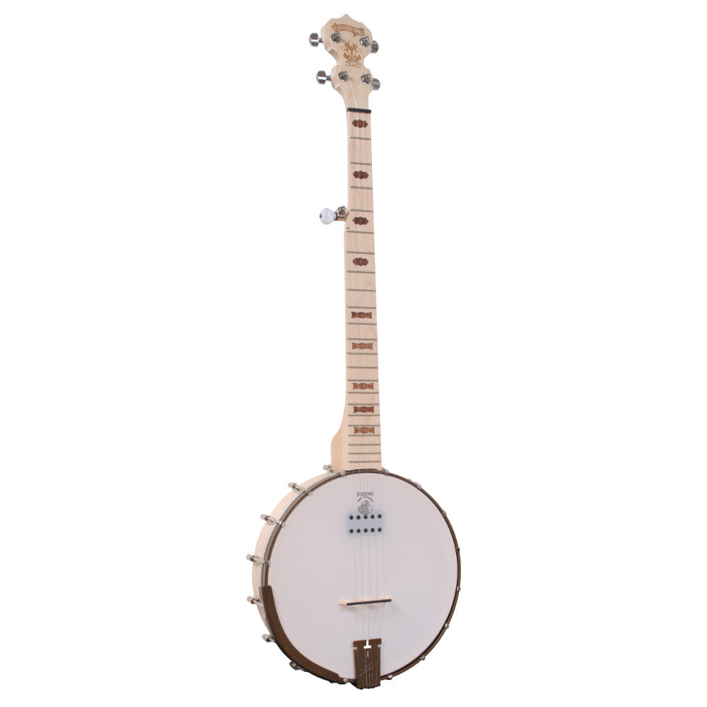 Goodtime Acoustic/Electric 5-String Banjo front right side slightly