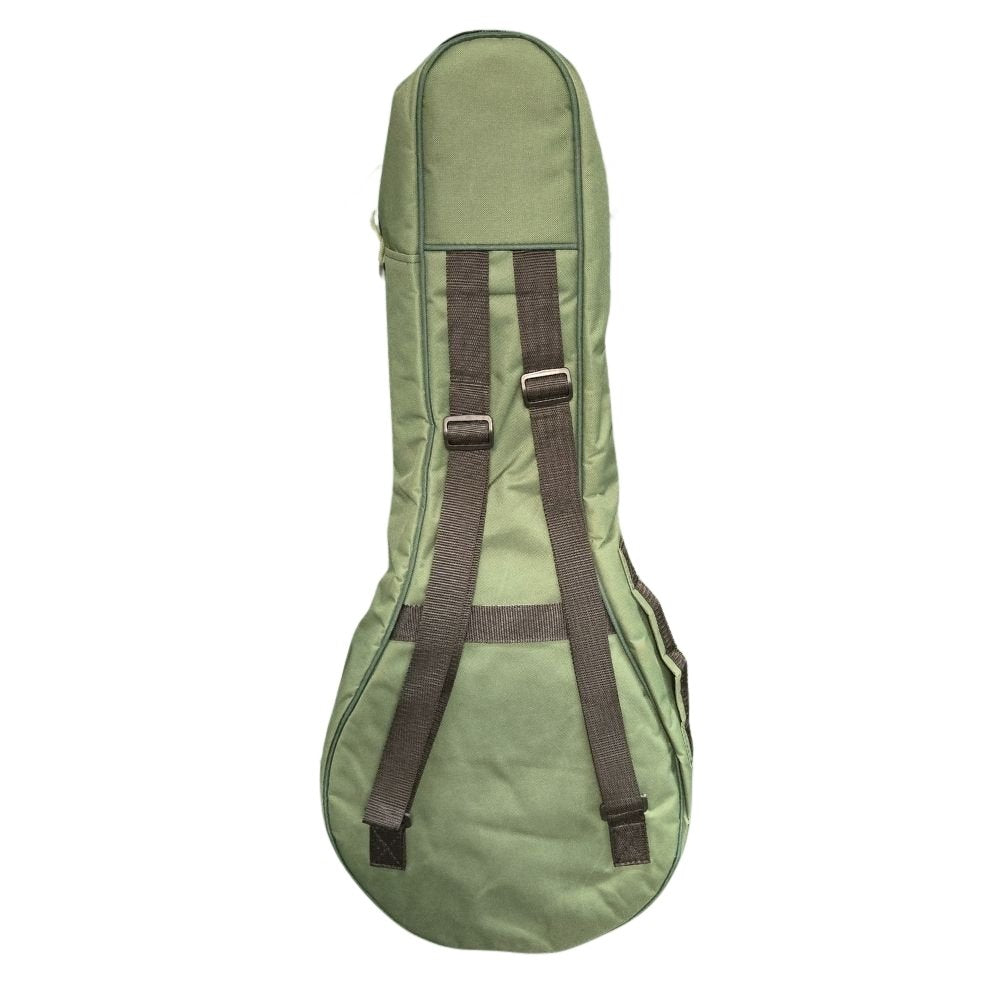 Green Tenor Gig Bag, Back, White Background