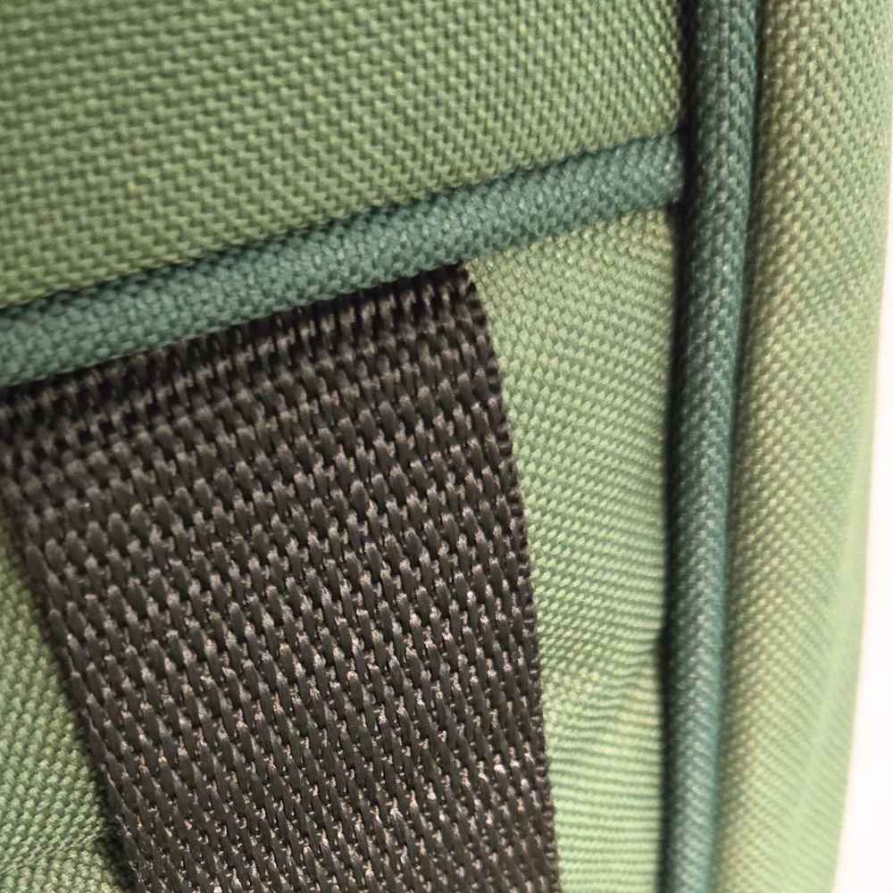 Green Tenor Gig Bag, Close Up Handle Stitching 1
