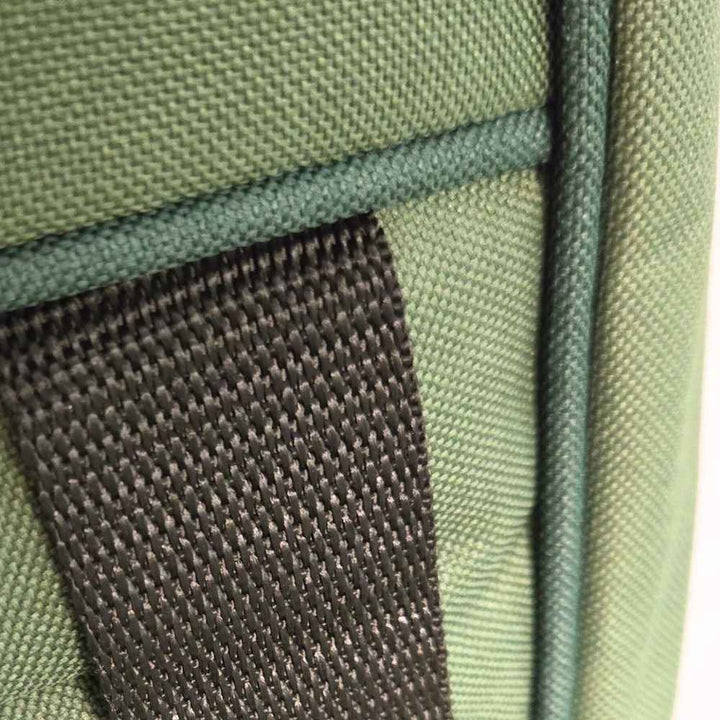 Green Tenor Gig Bag, Close Up Handle Stitching 1