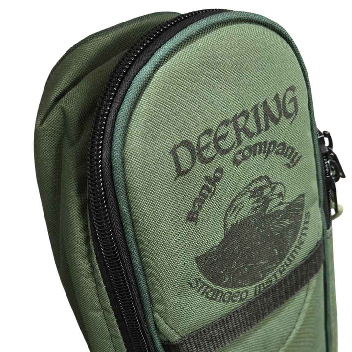 Green Tenor Gig Bag, Close Up Logo, White Background