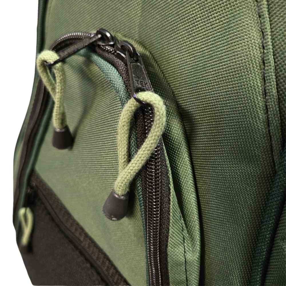 Green Tenor Gig Bag, Close Up Pouch, White Background