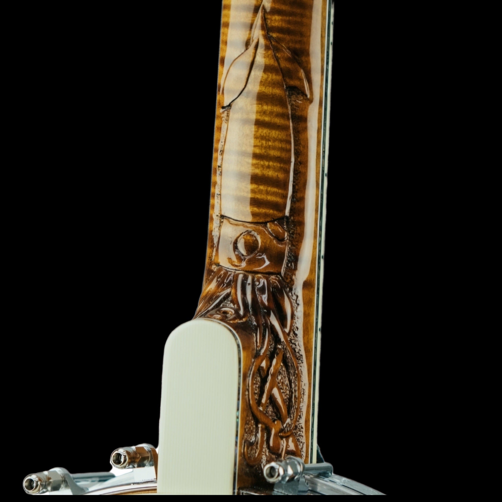 Nemo Banjo Humboldt Squid Heel Carving 