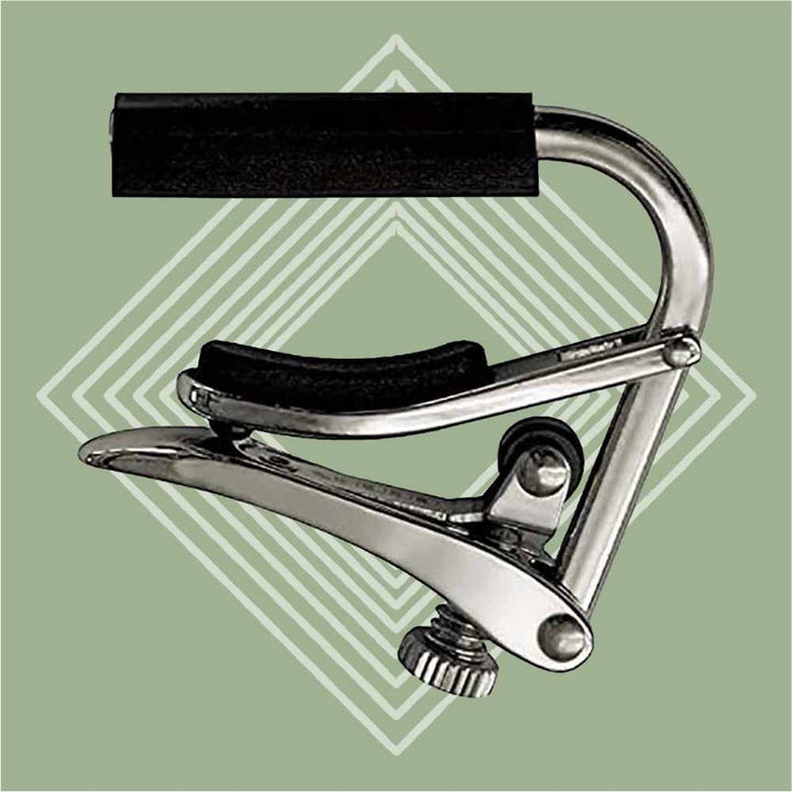 Shubb Banjo Capo, green background