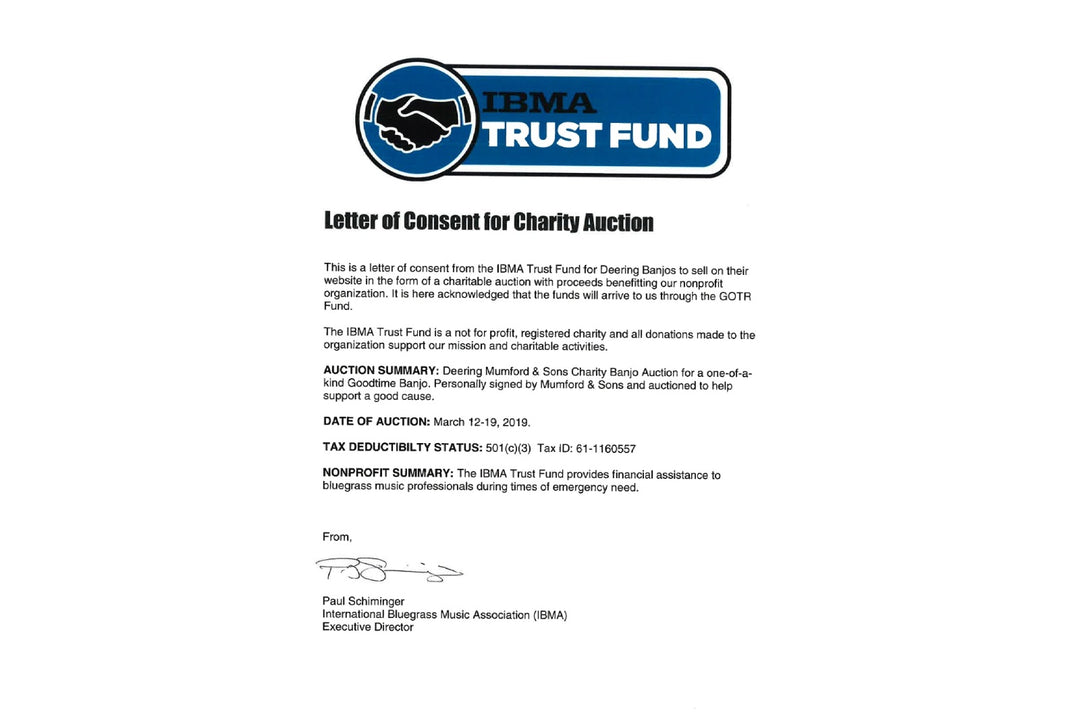 Kentucky Charity Banjo