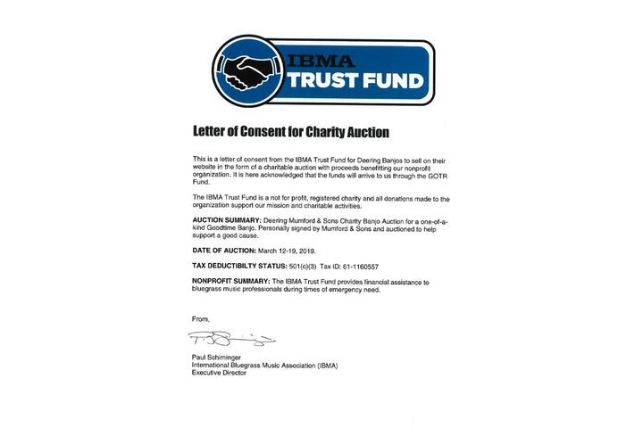 Kentucky Charity Banjo