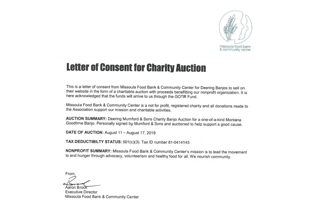 Montana Charity Banjo