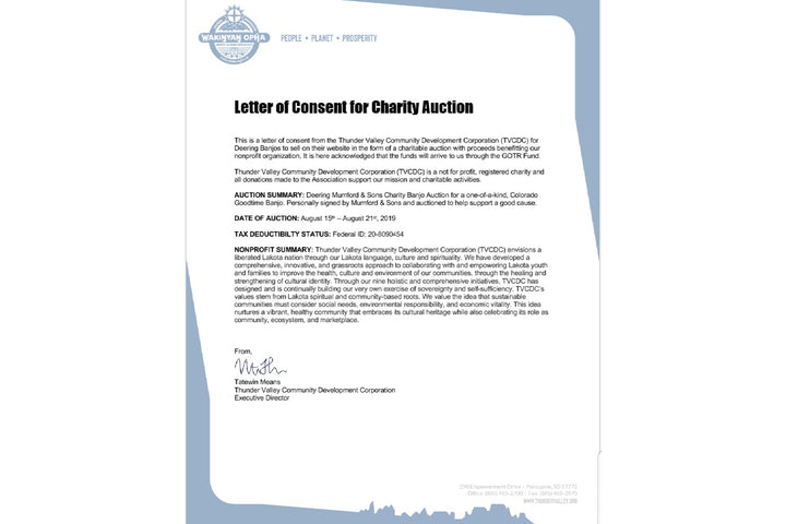 Colorado Charity Banjo