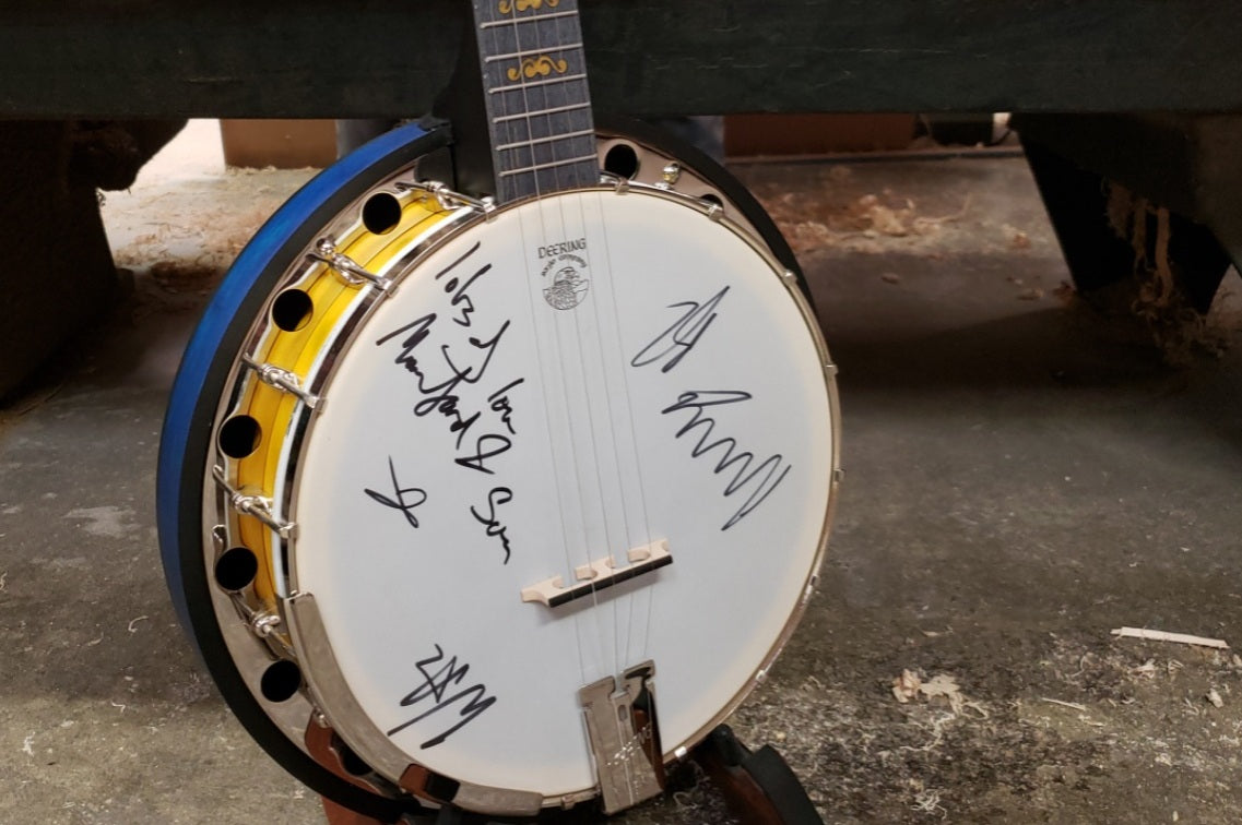 Signed Mumford & Sons Charity Banjo