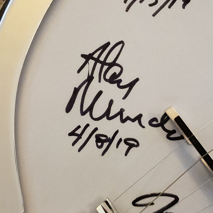 Deering White Lotus Banjo Auction - Signed by 2019 Blue Ridge Banjo Camp Instructors!