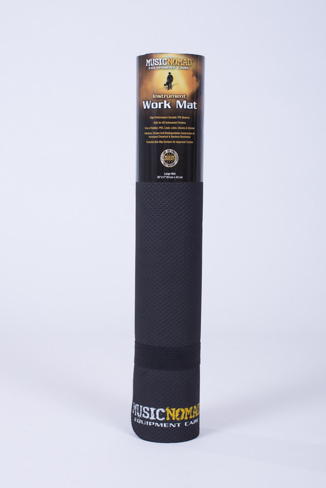 Banjo work mat rolled, in package, white background