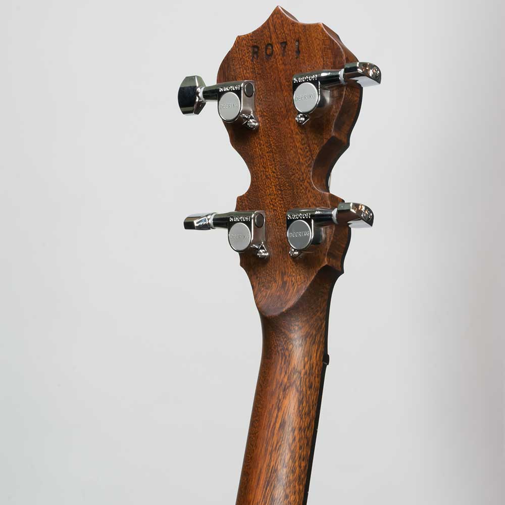 Deering Boston 17-Fret Tenor Banjo - peghead back