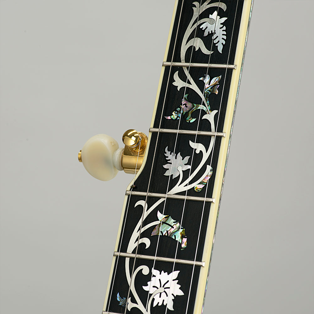 Deering Tree Of Life banjo - Neck Close