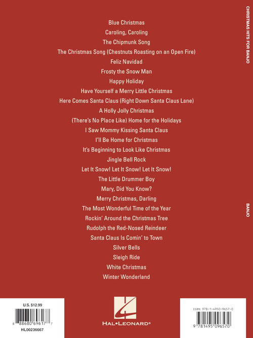 Christmas Hits for Banjo - Back