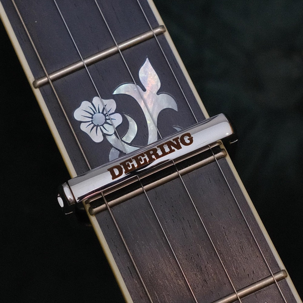 Deering Engraved G7th Heritage Capo on fret