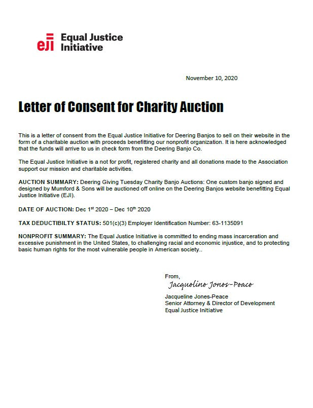 Mumford & Sons Giving Tuesday Banjo