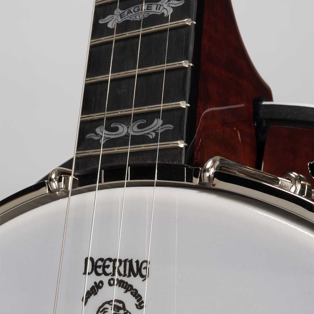 Deering Eagle II Plectrum Banjo - neck joint front