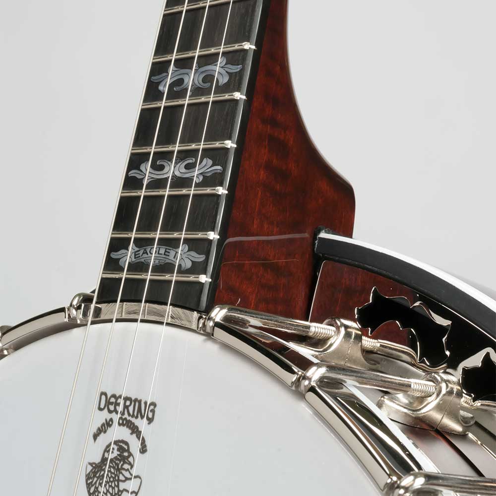 Deering Eagle II 19-Fret Tenor Banjo - neck joint front
