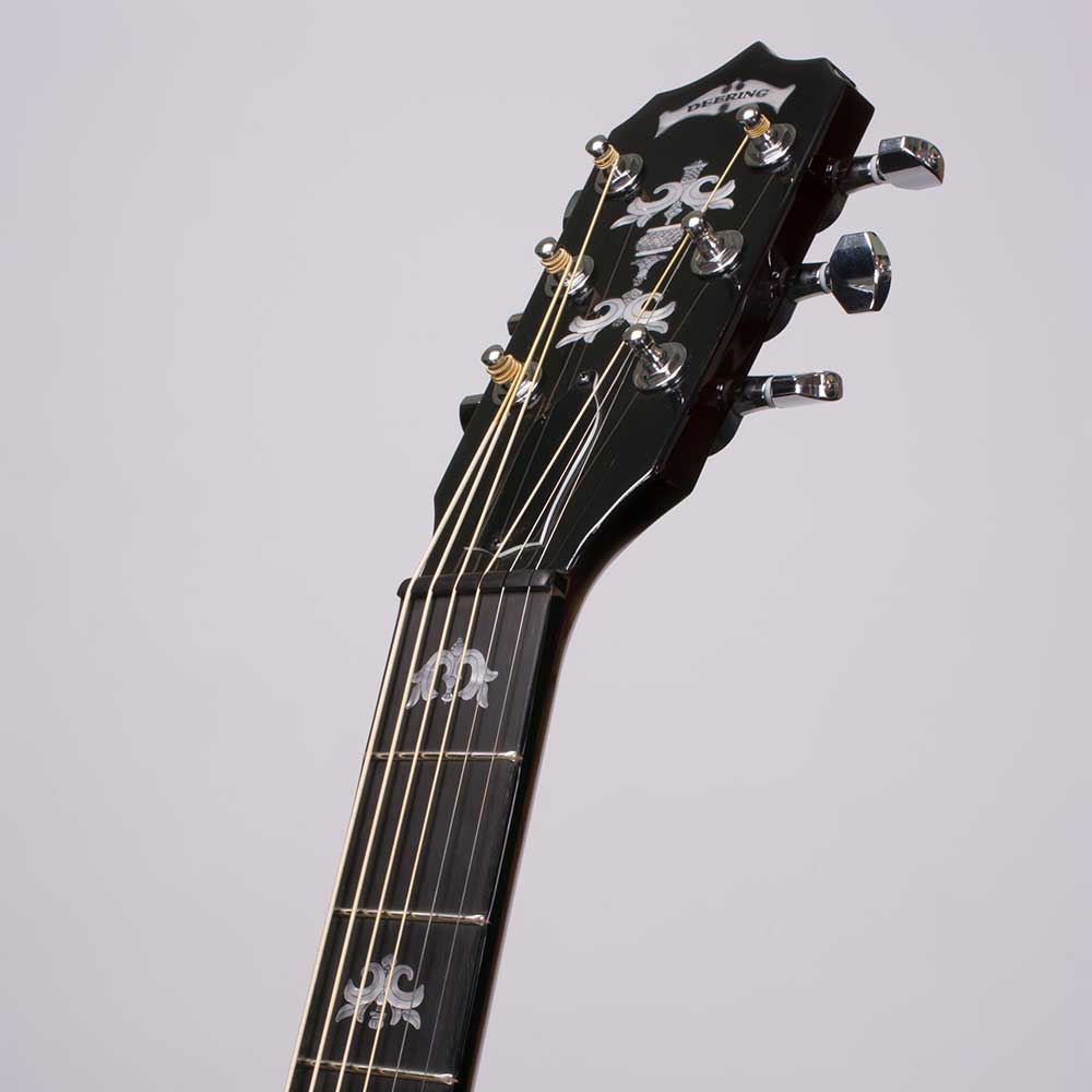 Deering Eagle II 6-String Banjo - peghead front