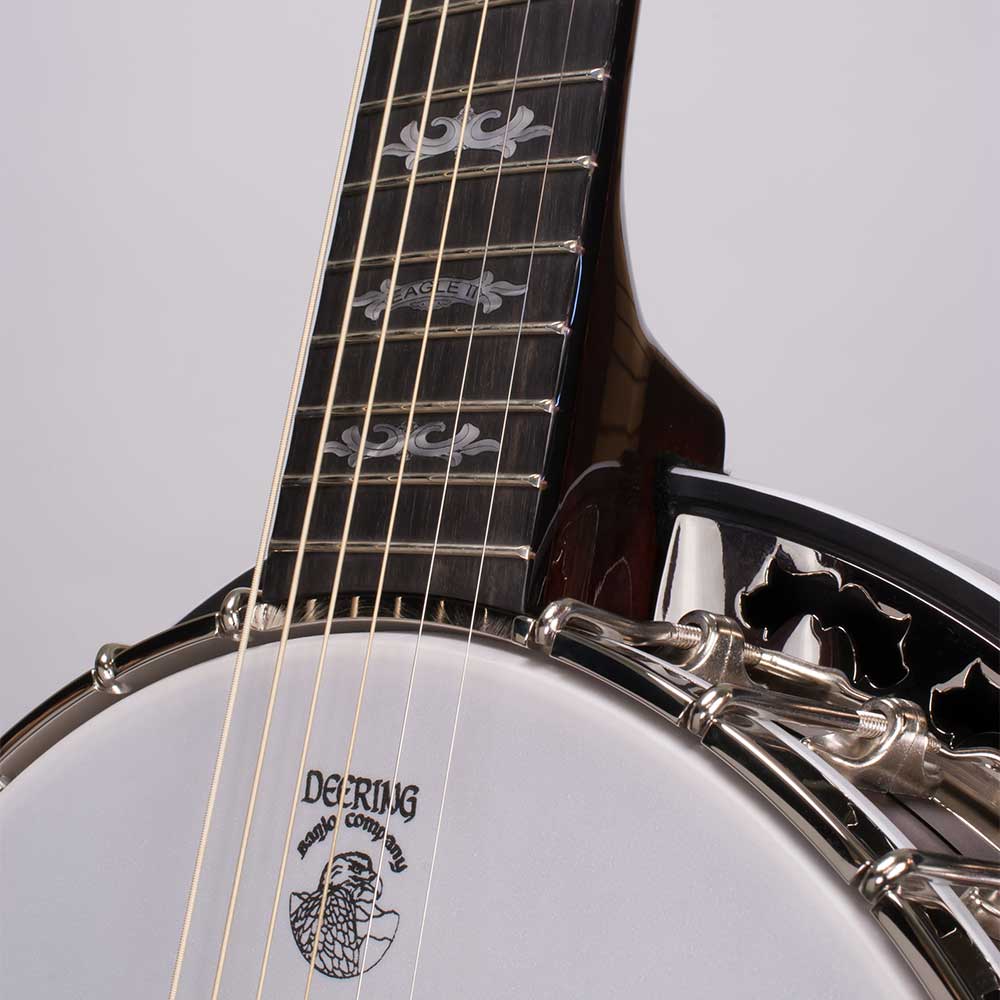 Deering Eagle II 6-String Banjo - neck joint front