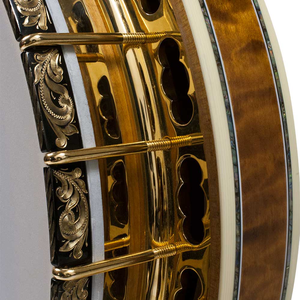 Tony Trischka Golden Clipper Banjo - pot close