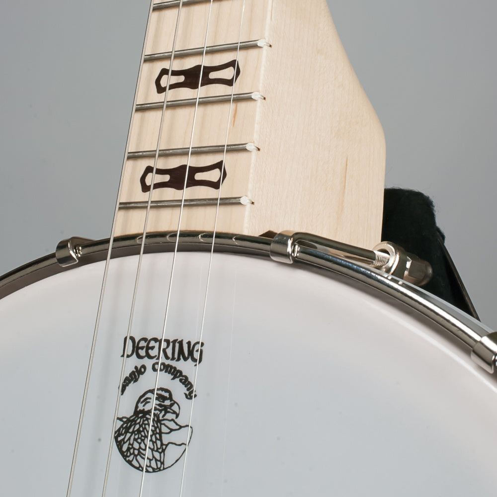 Deering Goodtime 19 Fret Tenor Banjo  - neck joint front