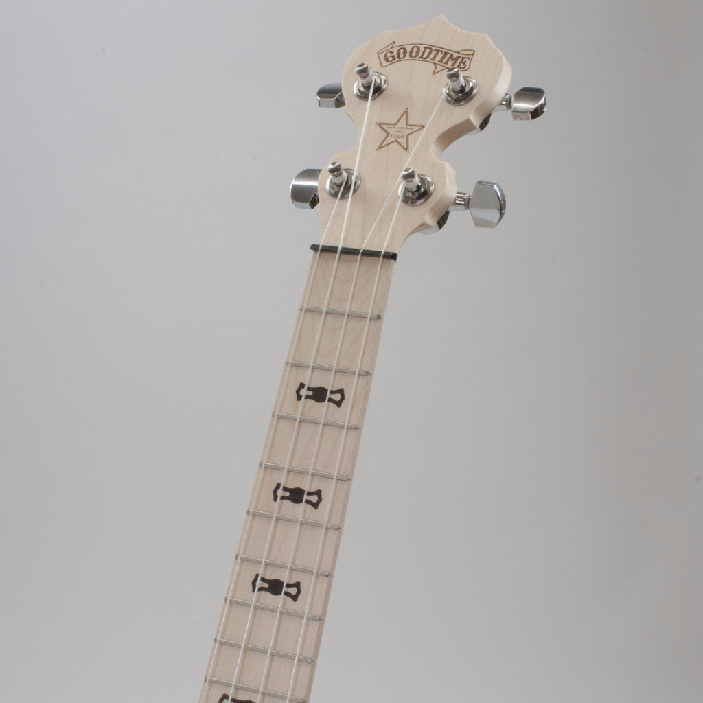 Deering Goodtime Banjo Ukulele Tenor Scale - neck and peghead