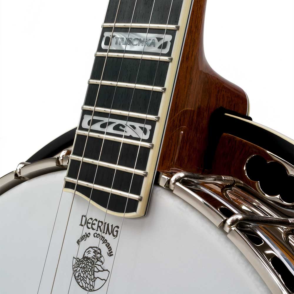 Tony Trischka Silver Clipper Banjo - neck joint front