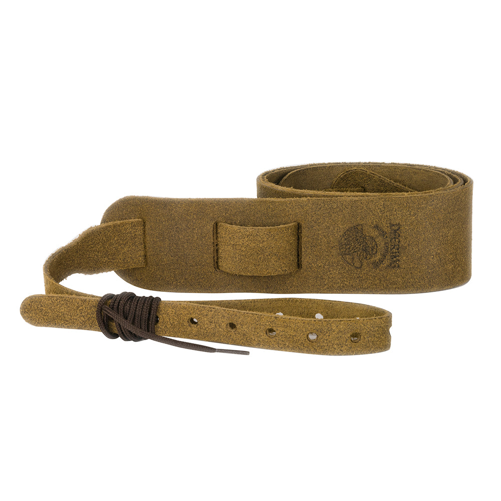 Nefelibata Banjo Strap, 5 cm brede volnerf koeienhuid gitaarriem verstelbare vervanging, multi-patroon gitaarband met kop touw en lederen hoofdband (witte bloem borduurwerk