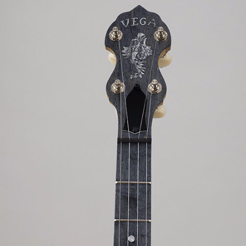 Vega White Oak open back 11" banjo neck and peghead
