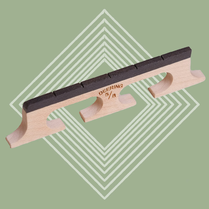 Deering 5/8" 5-string banjo bridge