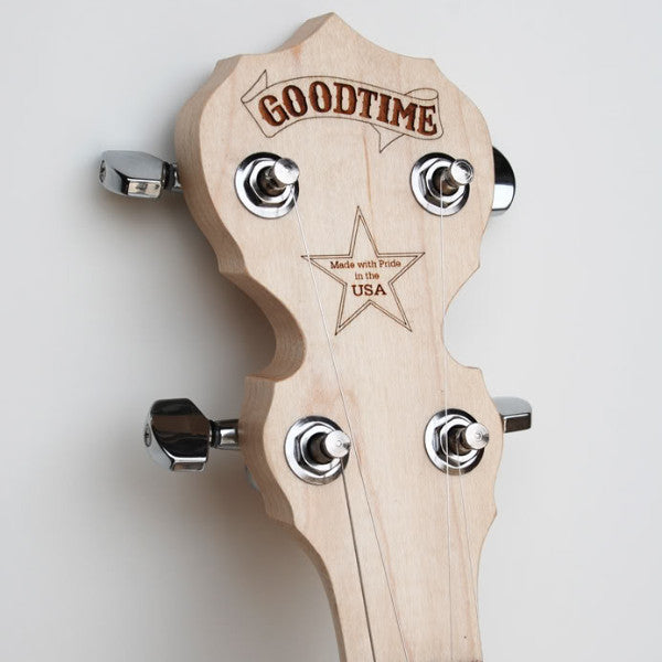 Deering Goodtime Banjo - peghead