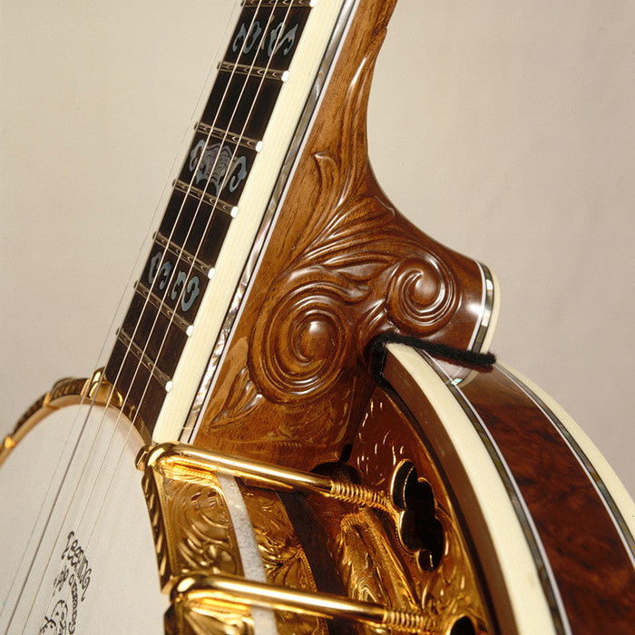 Deering Ivanhoe banjo carved heel