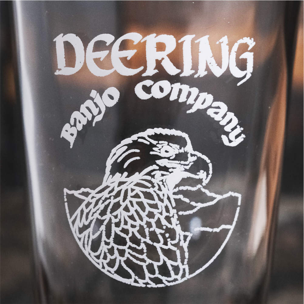 Deering Eagle Logo Pint Glass