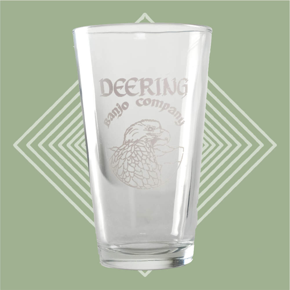 Deering Eagle Logo Pint Glass