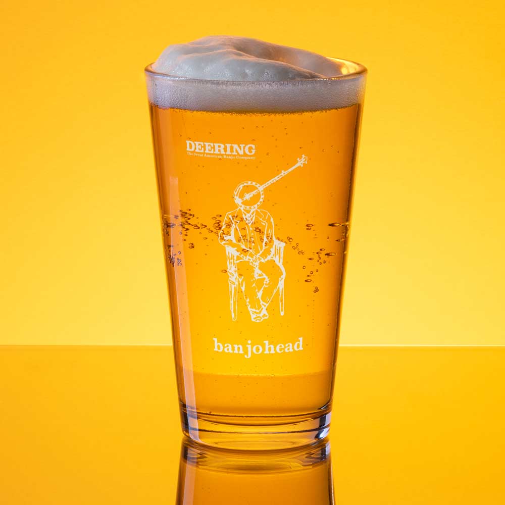 Deering Banjohead Pint Glass