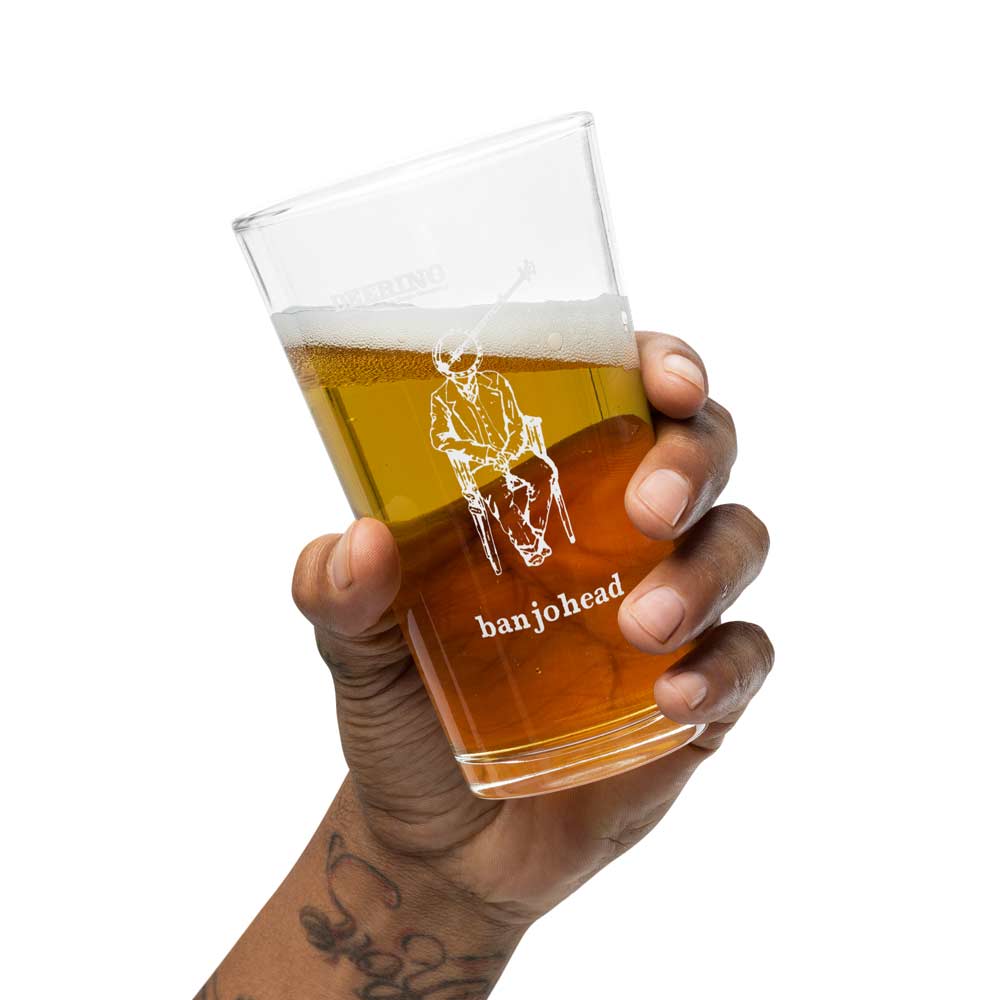 Deering Banjohead Pint Glass