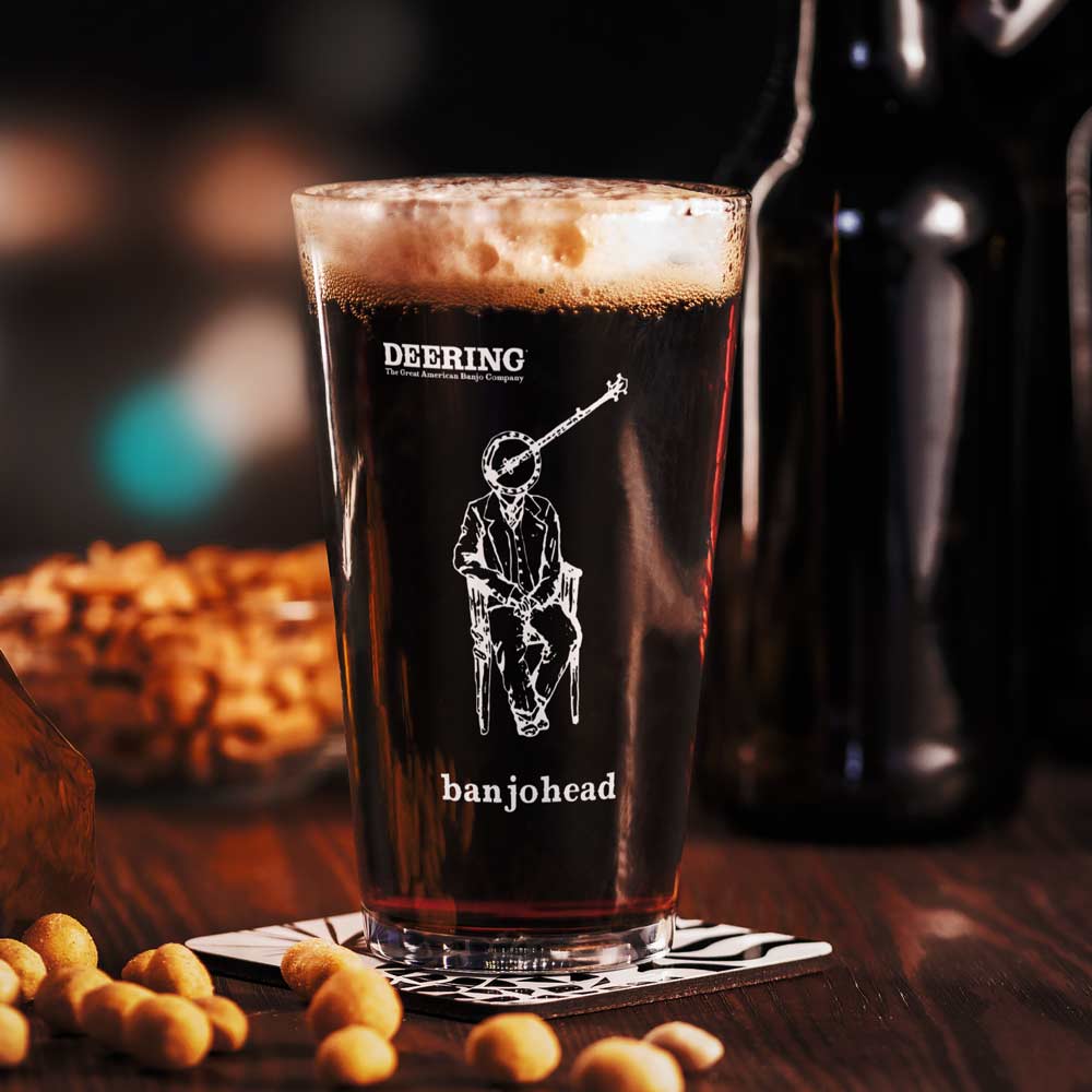 Deering Banjohead Pint Glass