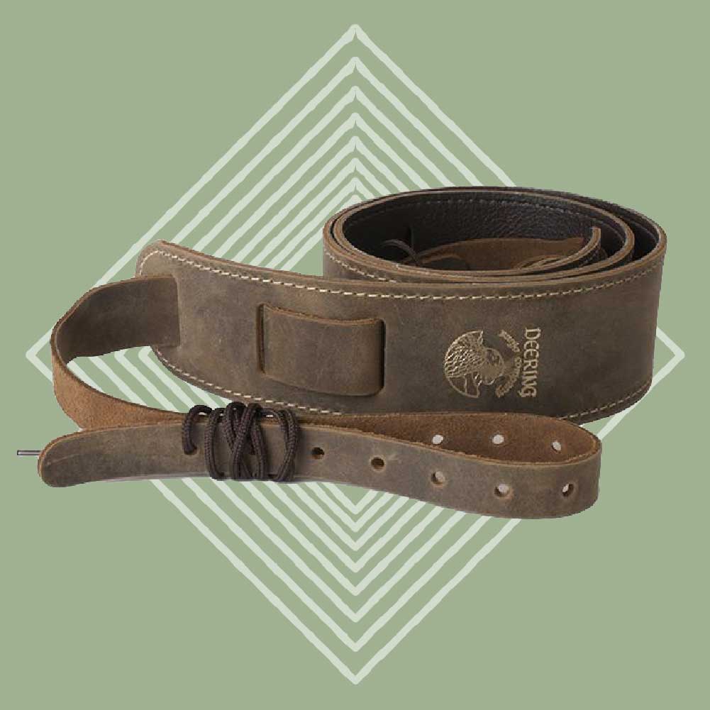 Deering Stitched Leather Cradle Strap