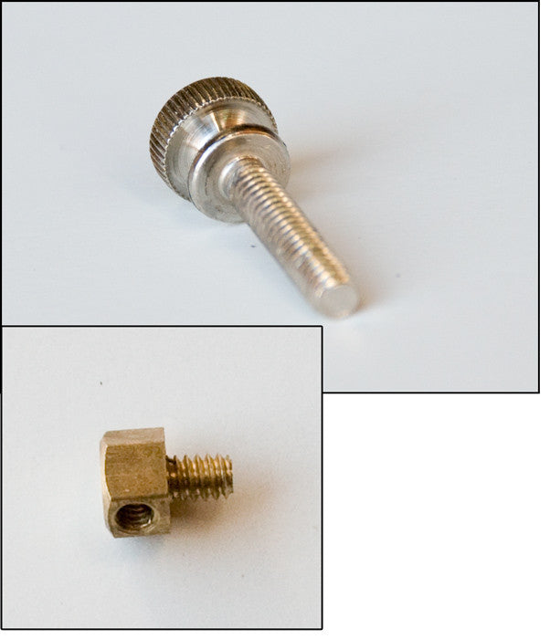 Thumbscrew, wall lug, separate