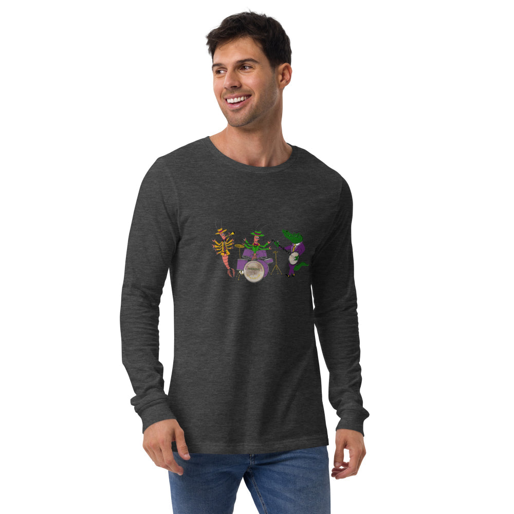 Deering Mardi Gras Jazz Band Long Sleeve T-Shirt