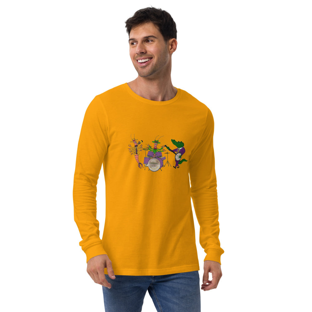 Deering Mardi Gras Jazz Band Long Sleeve T-Shirt