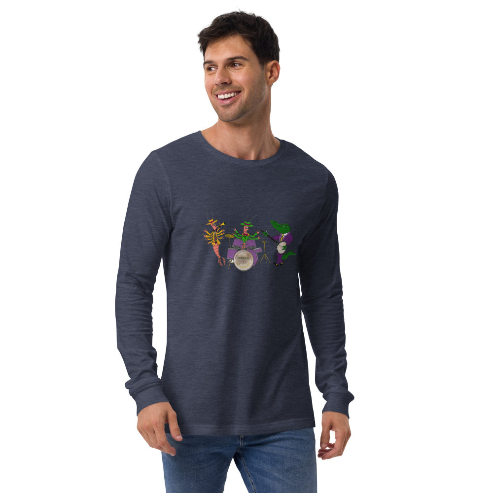 Deering Mardi Gras Jazz Band Long Sleeve T-Shirt