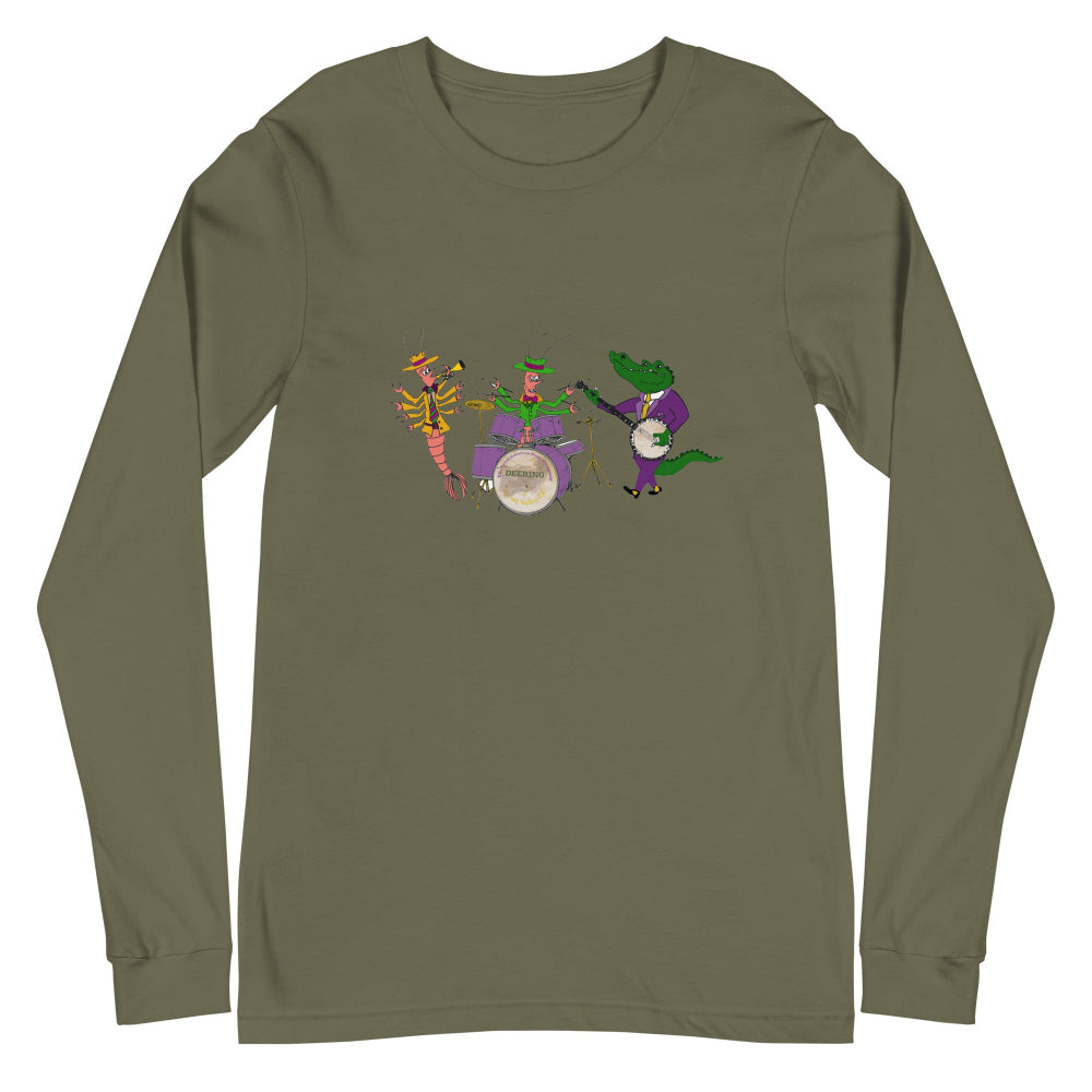 Deering Mardi Gras Jazz Band Long Sleeve T-Shirt